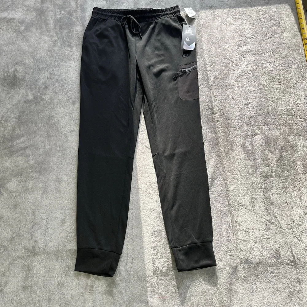 RBX Tapered Jogger Mens Small Black Activewear Cargo Pocket CRM7150A NWT